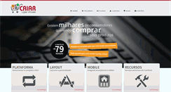 Desktop Screenshot of lojavirtualcriar.com.br